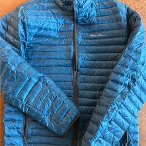 Eddie Bauer Men's Teal Puffer Jacket